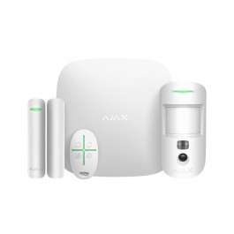 Ajax StarterKit Cam білий з 2G, Ethernet, фотоверифікацією тривог