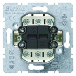 Berker Выключатель 2-клавишный универсальный (механизм) (303808)