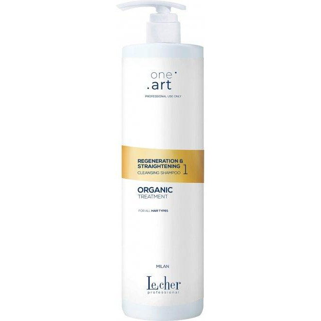 LeCher Шампунь очищувальний для волосся Le Сher One Art Regeneration & Straightening Cleansing Shampoo №1 1 - зображення 1