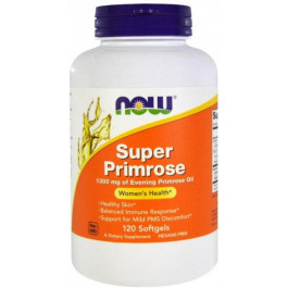 Now Натуральна добавка  Super Primrose Масло Примули Вечірньої 1300 мг 120 желатинових капсул (733739017
