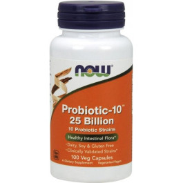 Now Біологічно активна домішка  Probiotic 25 Billion 100 капсул (733739029331)