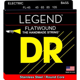   DR Струны для бас-гитары  FL-45 Legend Flatwound Medium Bass 4-Strings 45/105