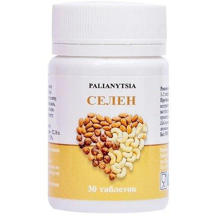 Palianytsia Селен  180 мг 30 таблеток (9780201375420) - зображення 1