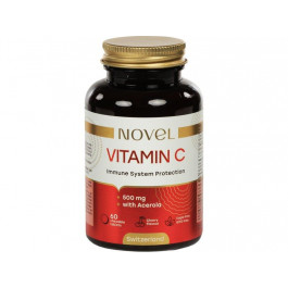 Novel Вітаміни жувальні  Вітамін C 500 мг + Ацерола № 60 (7649991456071)