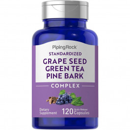 Piping Rock Standardized Grapeseed, Green Tea & Pine Bark Complex, 120 Quick Release Capsules