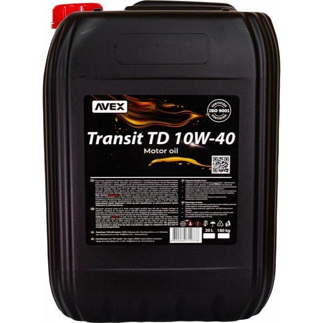 AVEX TRANSIT TD 10W-40 20л - зображення 1