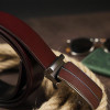 Vintage Шкіряний чоловічий коричневий ремінь під штани з автоматичною пряжкою  2420305 - зображення 6