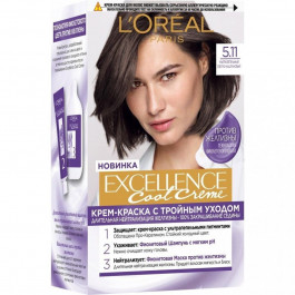 L'Oreal Paris Стійка фарба для волосся Excellence Cool Creme 5.11 Ультрапопеляльний світло-каштановий (36005240941