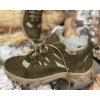 Ukono Шкіряні кросівки з конопляною тканиною весна-літо  зелений, піксель 3915-39 (ukono15-39.15-3915-39) - зображення 1