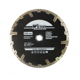 WERK Алмазный диск Werk 230х8х22,2мм
