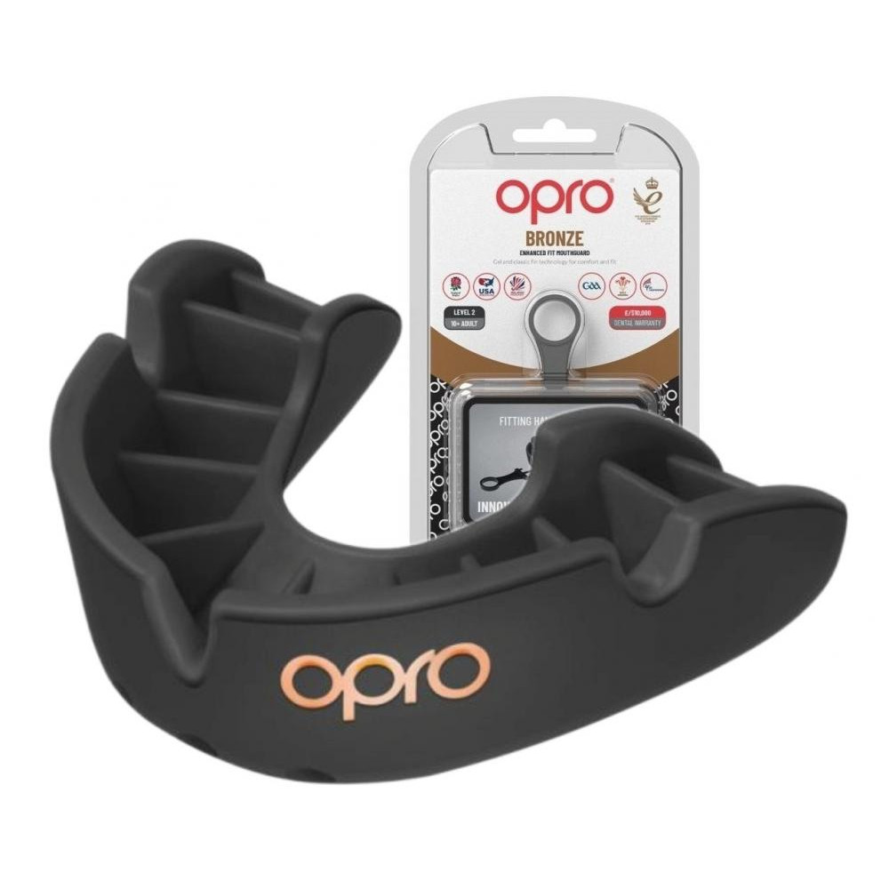 Opro Junior Bronze Mouthguard Black (002185001) - зображення 1