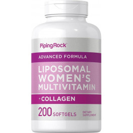 Piping Rock Мультивітаміни та колаген для жінок  Liposomal Women's Multivitamins + Collagen, 200 Softgels