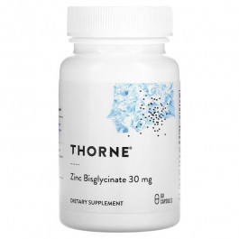 Thorne Zinc Bisglycinate, 30 mg, 60 Capsules