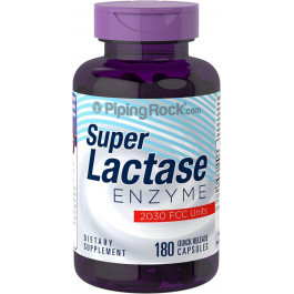Piping Rock Super Daily Digest-Lactase Enzyme 2030 FCC Units, 180 Quick Release Capsules