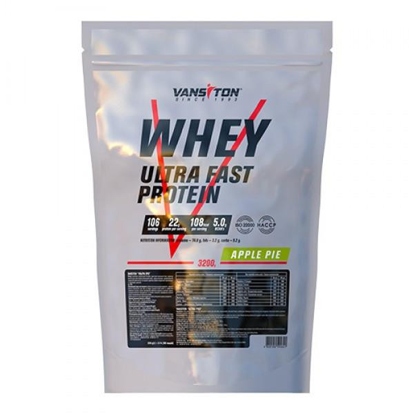 Ванситон Whey Ultra Fast Protein /Ультра-Про/ 3200 g /106 servings/ Apple Pie - зображення 1