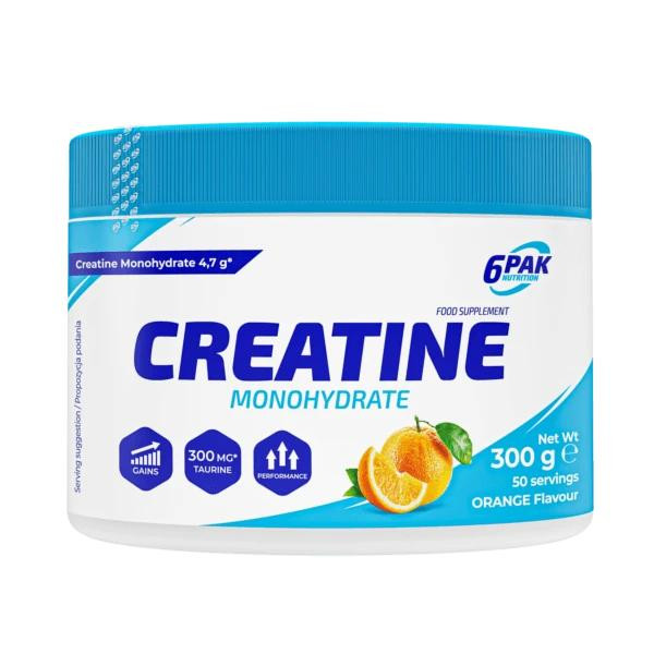 6PAK Nutrition Creatine Monohydrate 300 g /50 servings/ Orange - зображення 1