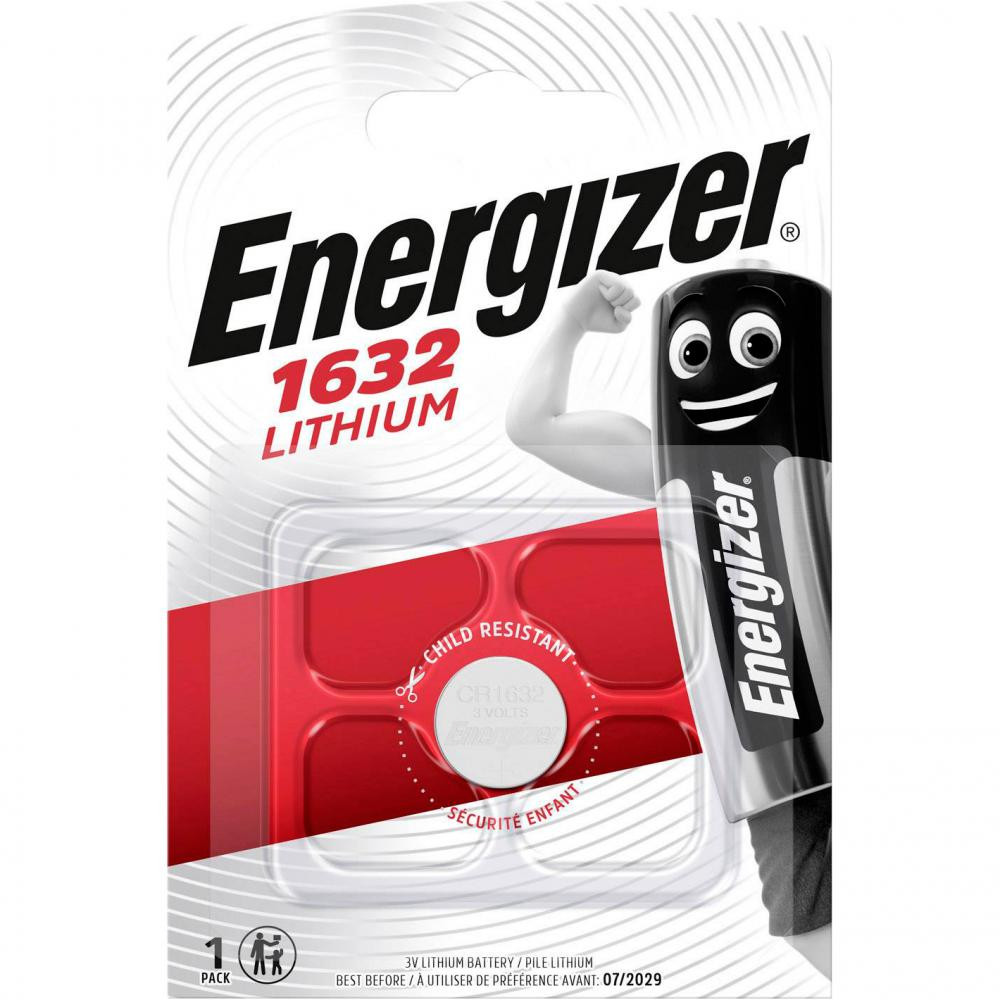 Energizer CR-1632 bat(3B) Lithium 1шт - зображення 1