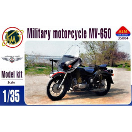 AIM Fan Model Советский армейский мотоцикл МВ-650 с коляской (AIM35004)