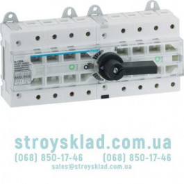   Hager Переключатель HI406R, I-0-II, 125А, 400/690В, 4 п., 12м