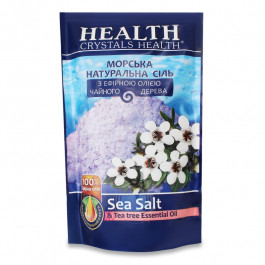 Crystals Health Соль для ванны  с эфирным маслом чайного дерева 500 г (4820106490231)