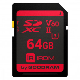 GOODRAM 64 GB SDXC UHS-II U3 IRDM IR-S6B0-0640R11