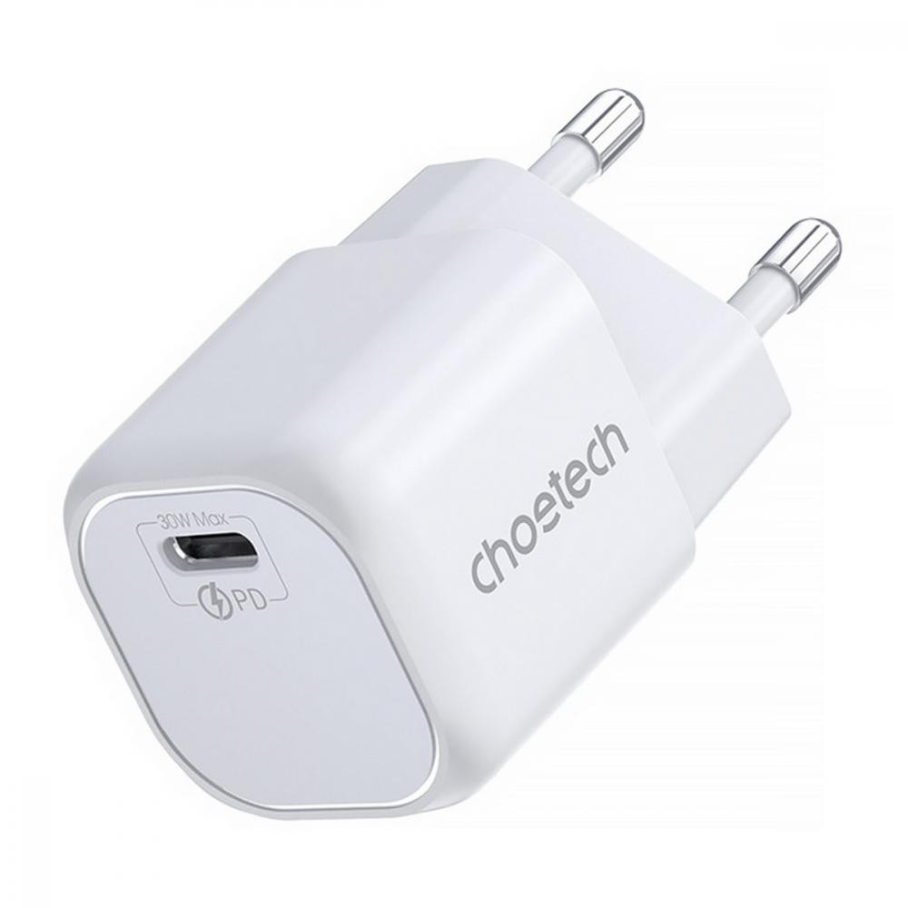 Choetech 30W USB-C PD Wall Charger White (PD5007-EU-WH) - зображення 1