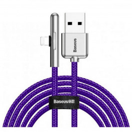 Baseus Iridescent Lamp Mobile Game Cable USB For iP 2.4A 1m Purple (CAL7C-A05)