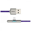 Baseus Iridescent Lamp Mobile Game Cable USB For iP 2.4A 1m Purple (CAL7C-A05) - зображення 3