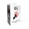 Art of Sex Silicone Butt Plug Rabbit Tail, Червоний. (SO6964) - зображення 4
