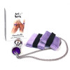 Art of Sex Handcuffs with Metal Anal Plug size M Purple (SO6183) - зображення 1