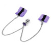 Art of Sex Handcuffs with Metal Anal Plug size M Purple (SO6183) - зображення 3