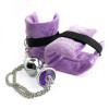 Art of Sex Handcuffs with Metal Anal Plug size M Purple (SO6183) - зображення 5