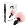 Art of Sex Silicone Butt Plug Rabbit Tail Pink (SO6693) - зображення 3