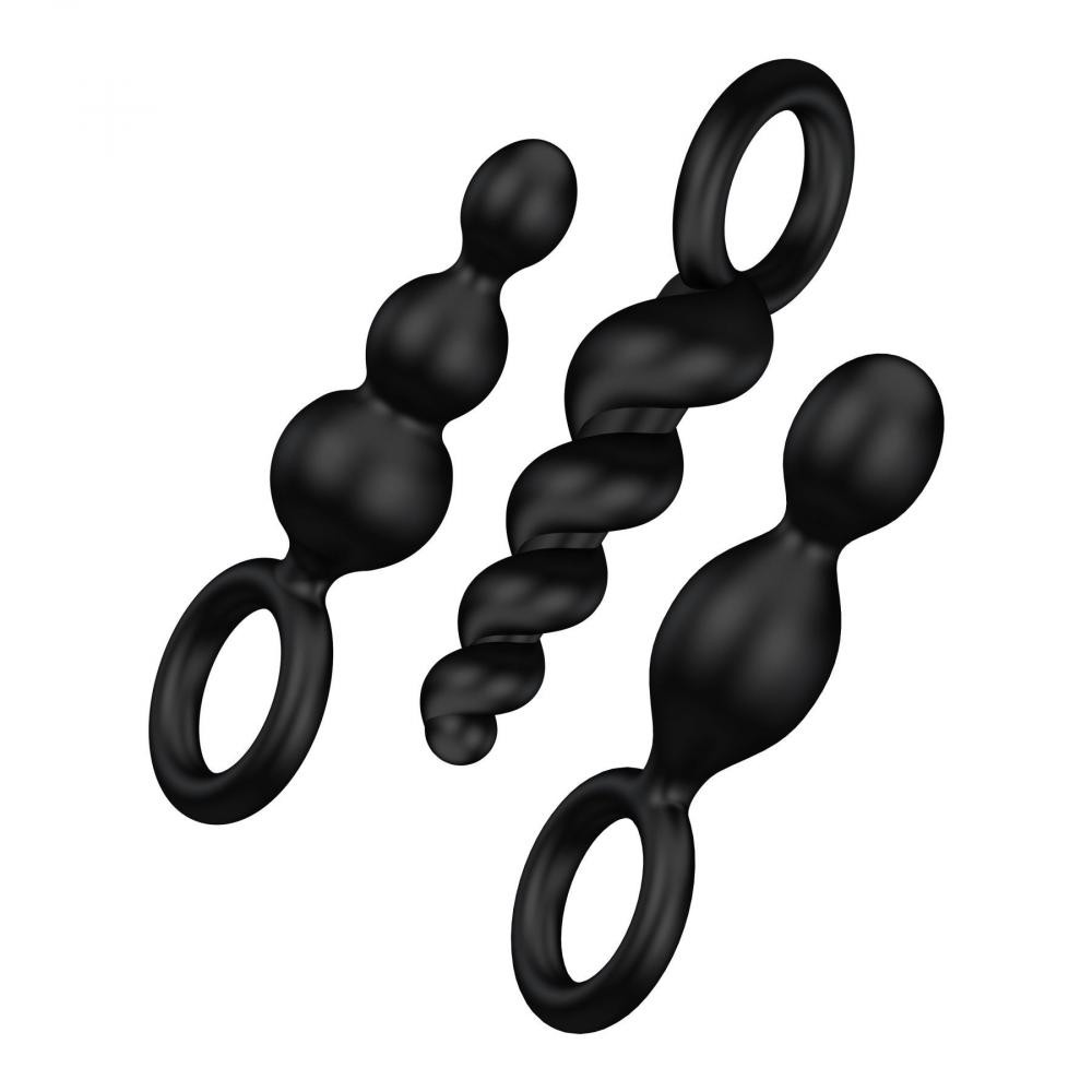 Satisfyer Plugs black (set of 3) (SO2323) - зображення 1