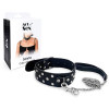 Art of Sex Jenna Collar With Leash, Чорний (SO6698) - зображення 3