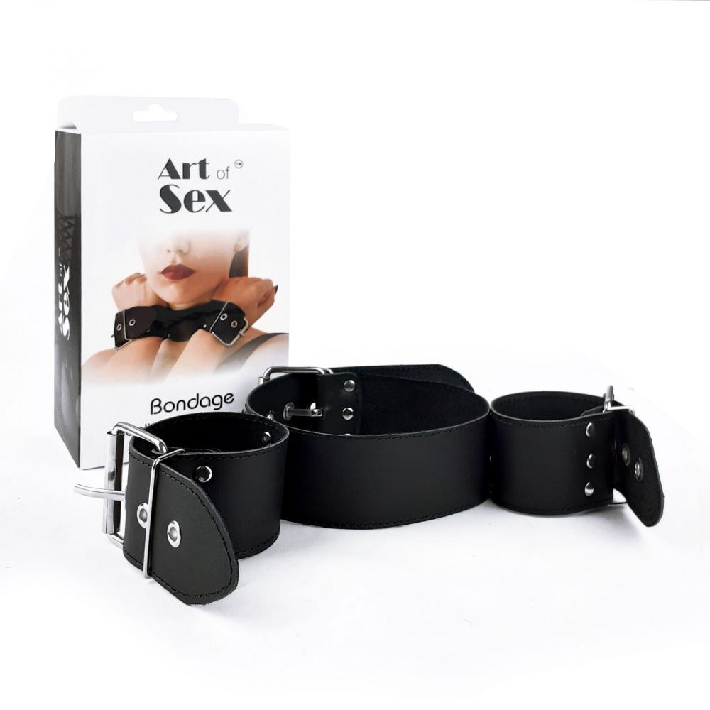 Art of Sex Bondage Collar With Handcuffs (SO6618) - зображення 1