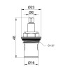 Lidz Кран-букса для змішувача  Repair 02201 1/2 керамічна LDREP0220134811 - зображення 2