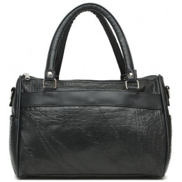 Borsa Leather Жіноча сумка бочонок  чорна (K1HB1506334-R1-black)