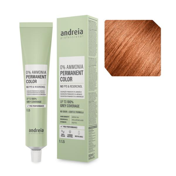 Andreia Professional Професійна безаміачна крем-фарба для волосся 7.34 Andreia 100 мл. - зображення 1