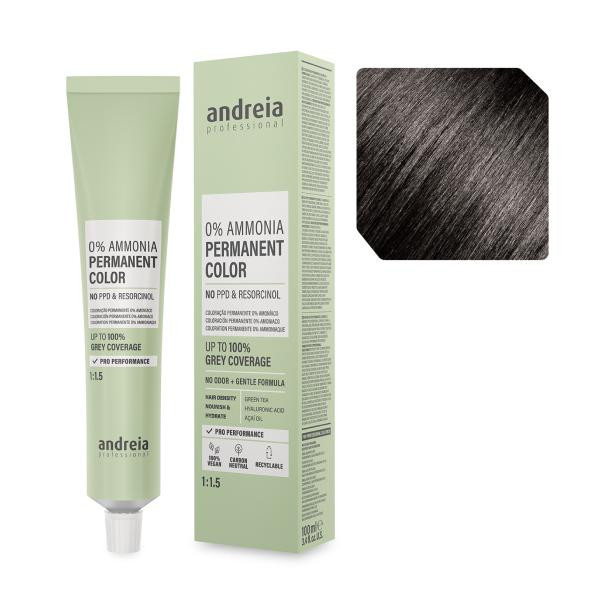 Andreia Professional Професійна безаміачна крем-фарба для волосся 3.0 Andreia 100 мл. - зображення 1