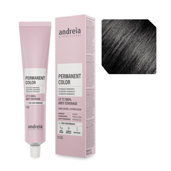 Andreia Professional Професійна аміачна крем-фарба для волосся 1.0 Andreia 100 мл. - зображення 1