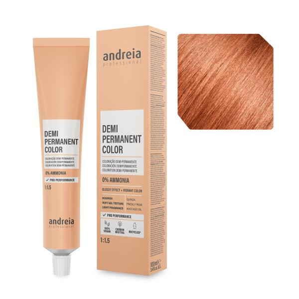 Andreia Professional Професійна безаміачна крем-фарба для волосся тон у тон 8.44 Andreia 100 мл. - зображення 1