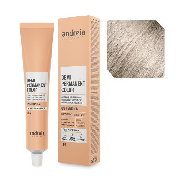 Andreia Professional Професійна безаміачна крем-фарба для волосся тон у тон 10.02 Andreia 100 мл. - зображення 1