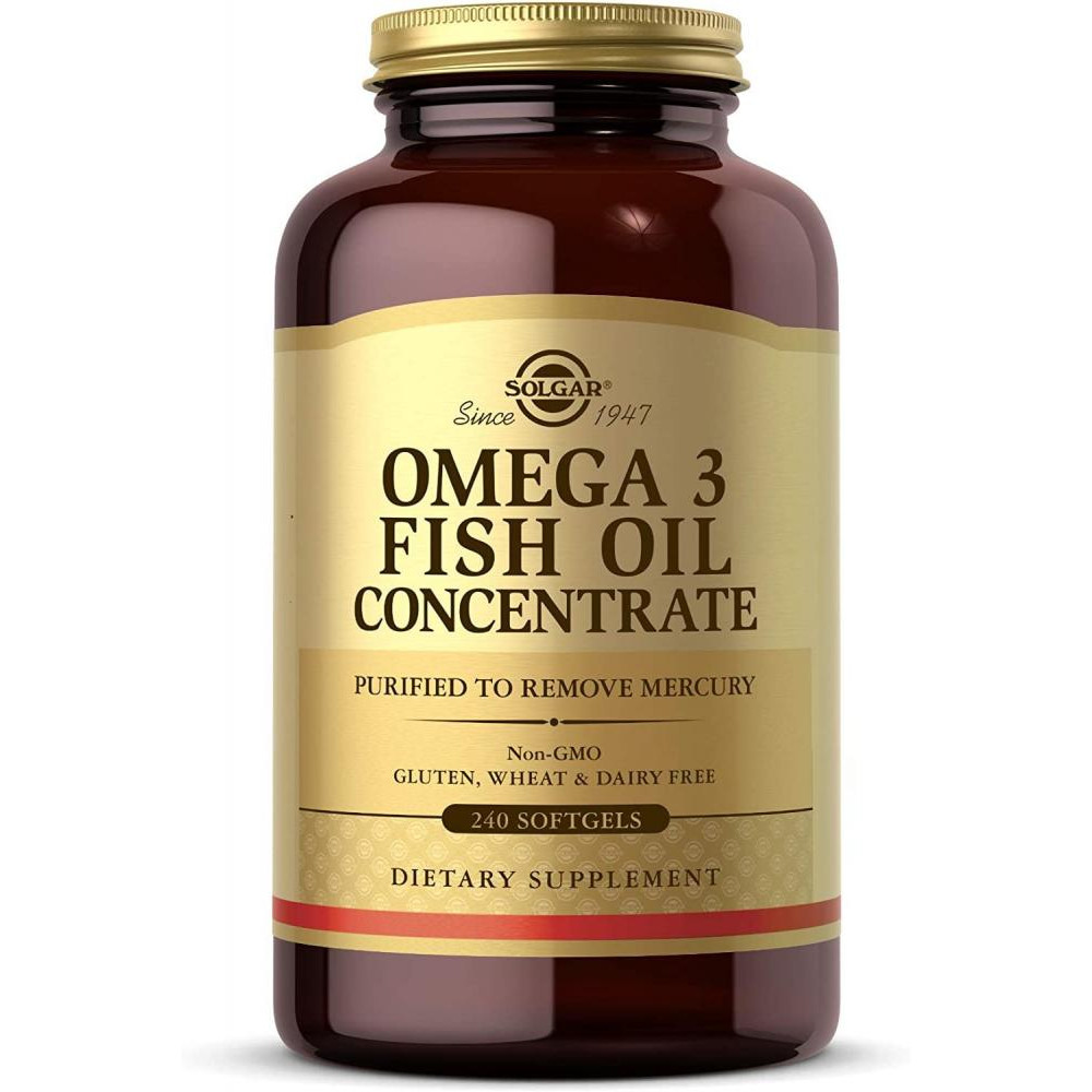 Solgar Omega-3 Fish Oil Concentrate  240 Softgels - зображення 1