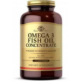 Solgar Omega-3 Fish Oil Concentrate  240 Softgels