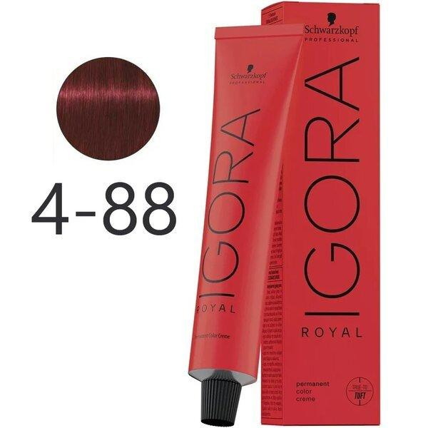 Schwarzkopf Перманентна крем-фарба  Igora Royal 4-88 Medium Brown Red Extra 60 мл (4045787950977) - зображення 1