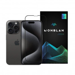 Monblan Захисне скло  для iPhone 15 Pro (Black) (MBLN15P)