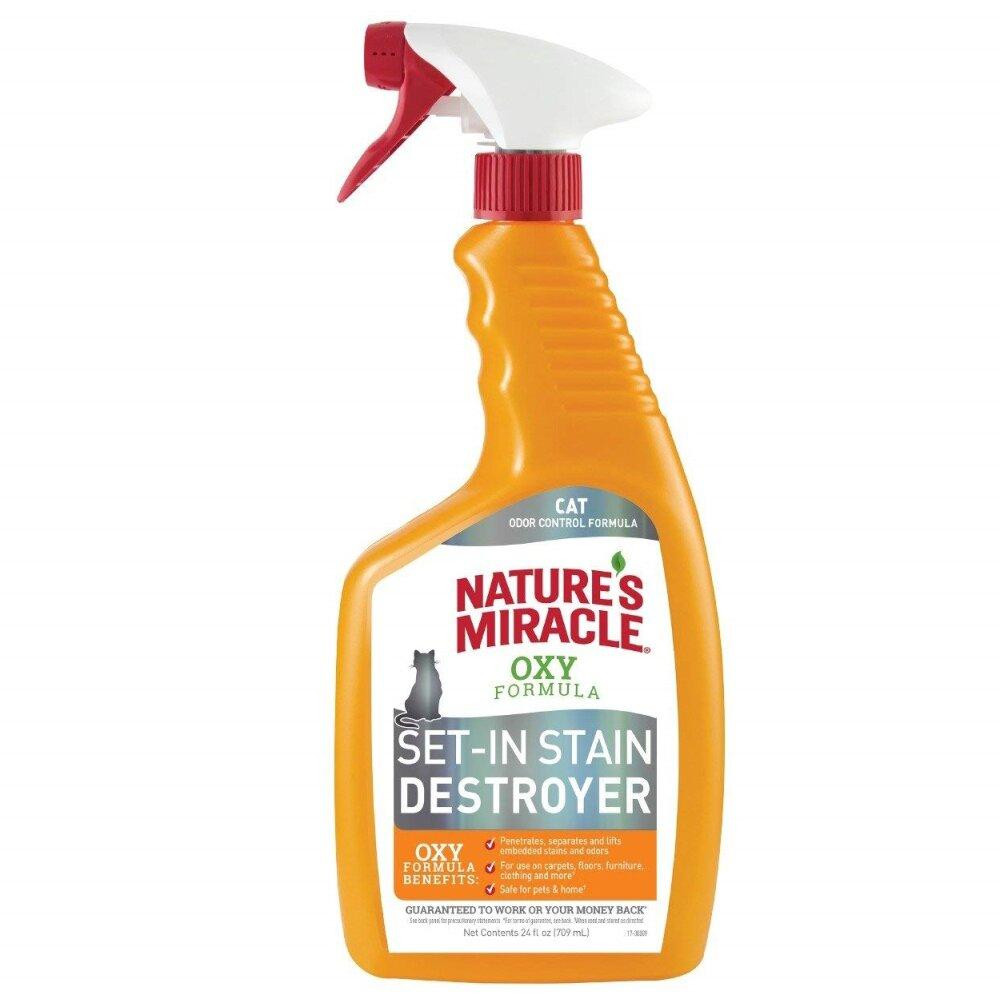 Nature's Miracle Спрей-знищувач  «Set-In Stain Destroyer. Oxy Formula» для видалення плям і запахів від котів, з форм - зображення 1