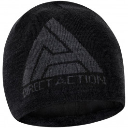 Direct Action Зимова шапка-вушанка з мериноса прямої дії чорна