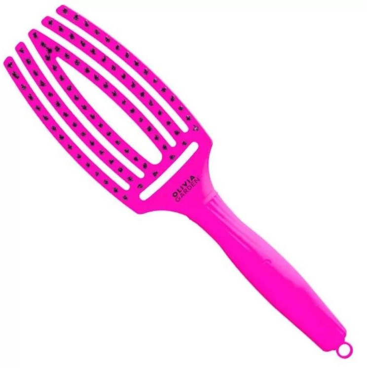 Olivia Garden Щітка для волосся  Finger Brush Combo Medium ThinkPink 2023 Neon Purple LE (ID1807) - зображення 1